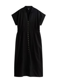 CURVES SHIRRED WAIST MIDI - Vestido informal - black