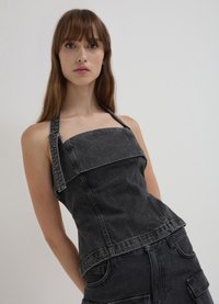 Calliope CON FIBBIA  - Camicetta - nero