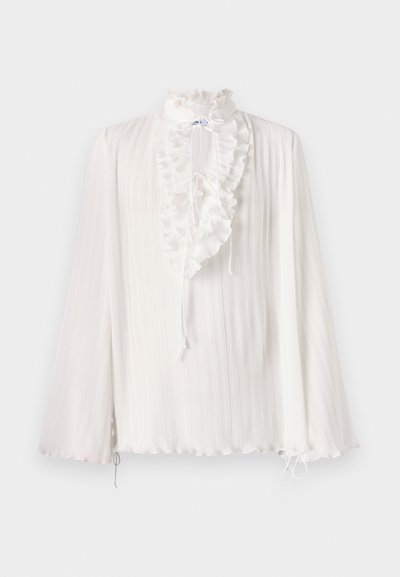 Palomo FEDE PLEATED SHIRT UNISEX - Μπλούζα - white