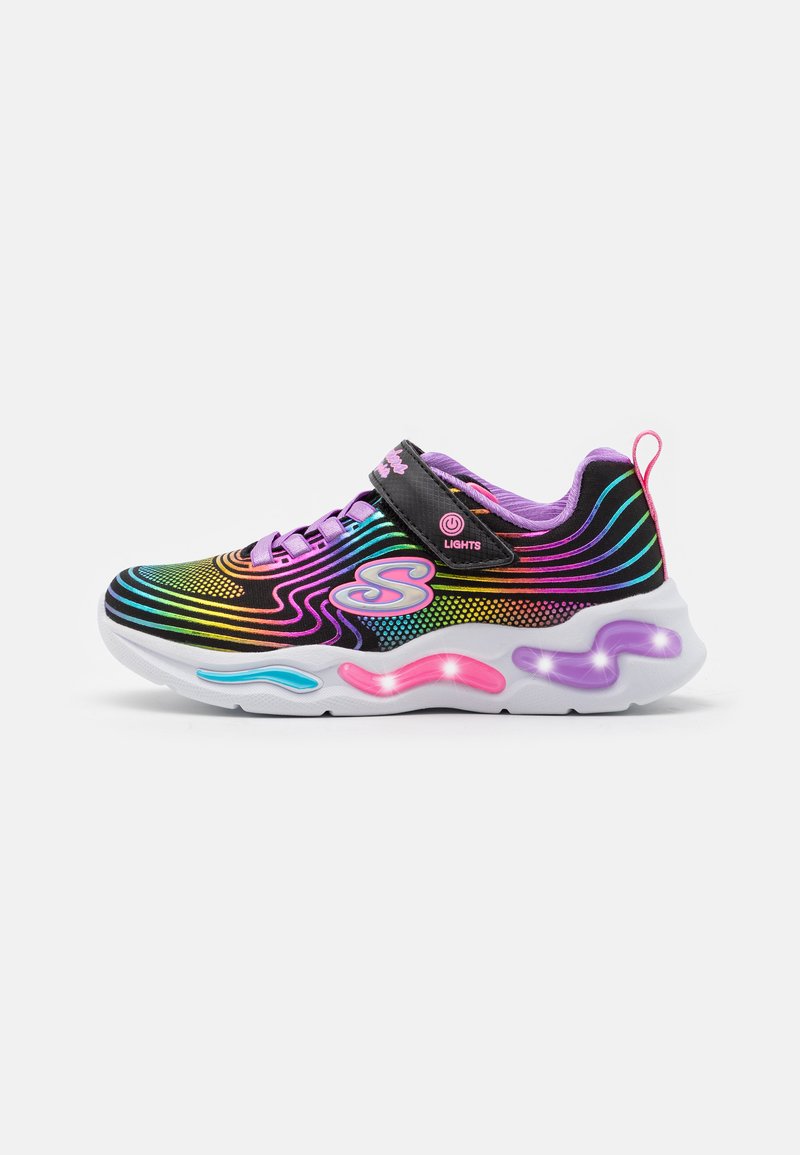 Skechers WAVY BEAMS - Trainers - black/multi-coloured