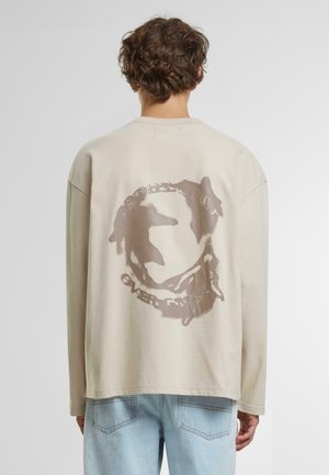 LUCID BACK GRAPHIC  - Long sleeved top - beige