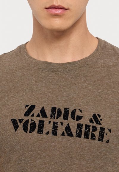 Zadig & Voltaire TOMMY  - T-Shirt print - cognac