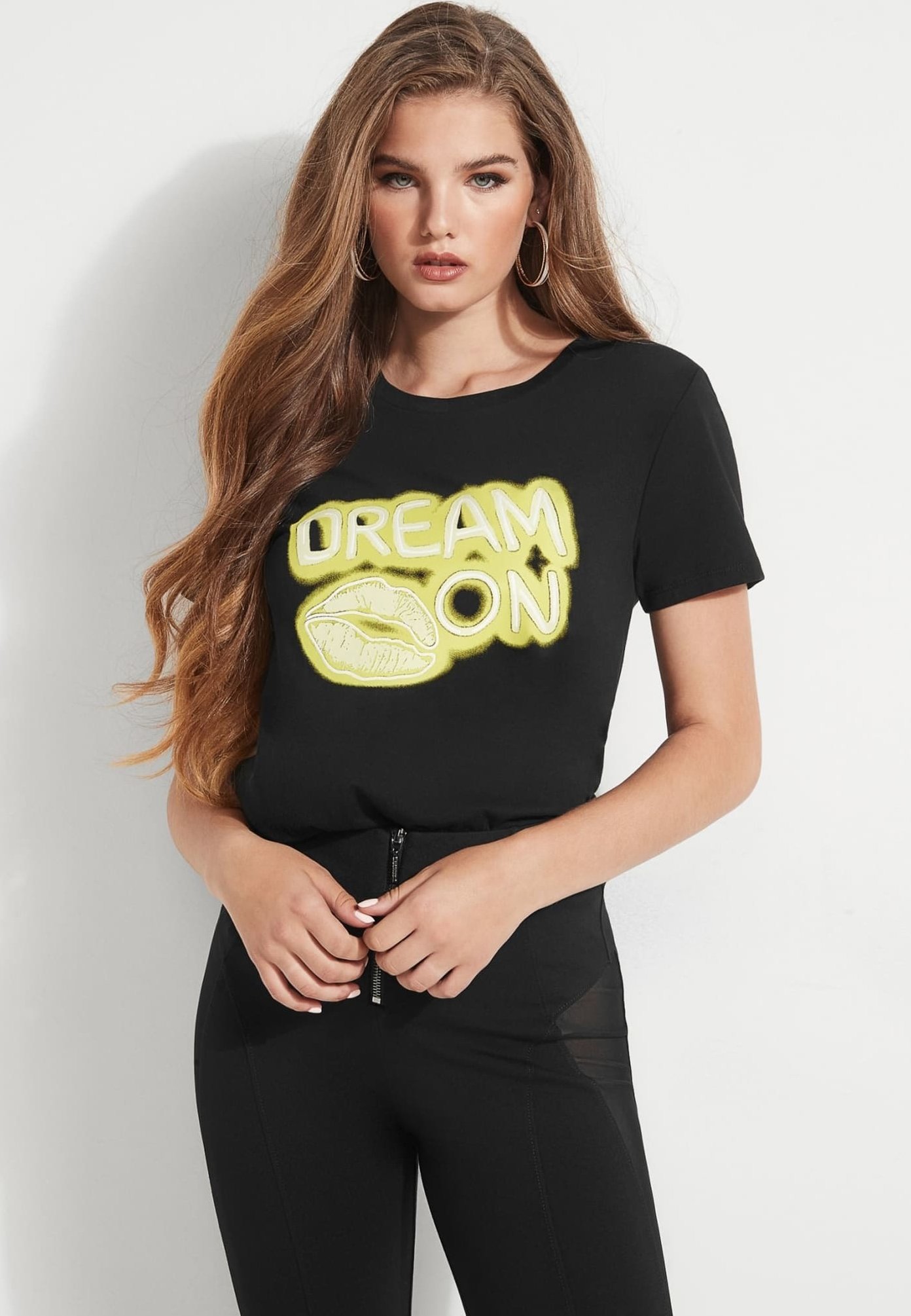 neon guess shirt