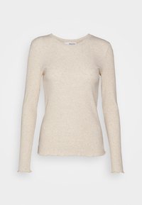 Slfanna Ls Crew Neck Tee Black