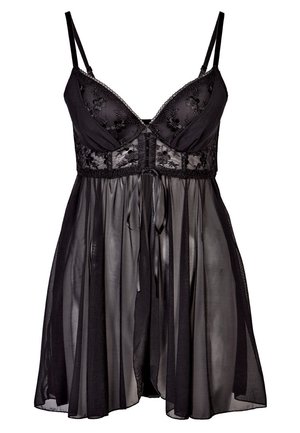 LASCANA SEXY PUSH-UP NEGLIGÉ - Nattrøjer / negligé - black