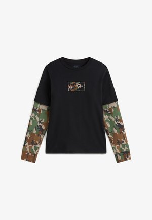 Vans, CAMO TWOFER. - Longsleeve - black