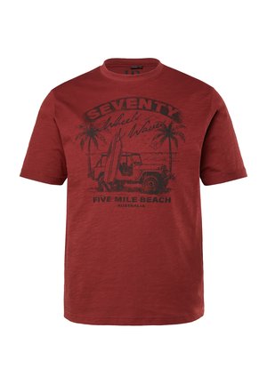 JP1880, JP1880 T-SHIRT, SHORT SLEEVE, PRINT, UP TO 8XL - T-Shirt print - copper brown