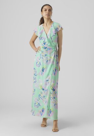 Vero Moda VMHOPE DINO LONG DRESS - Μάξι φόρεμα - jade cream