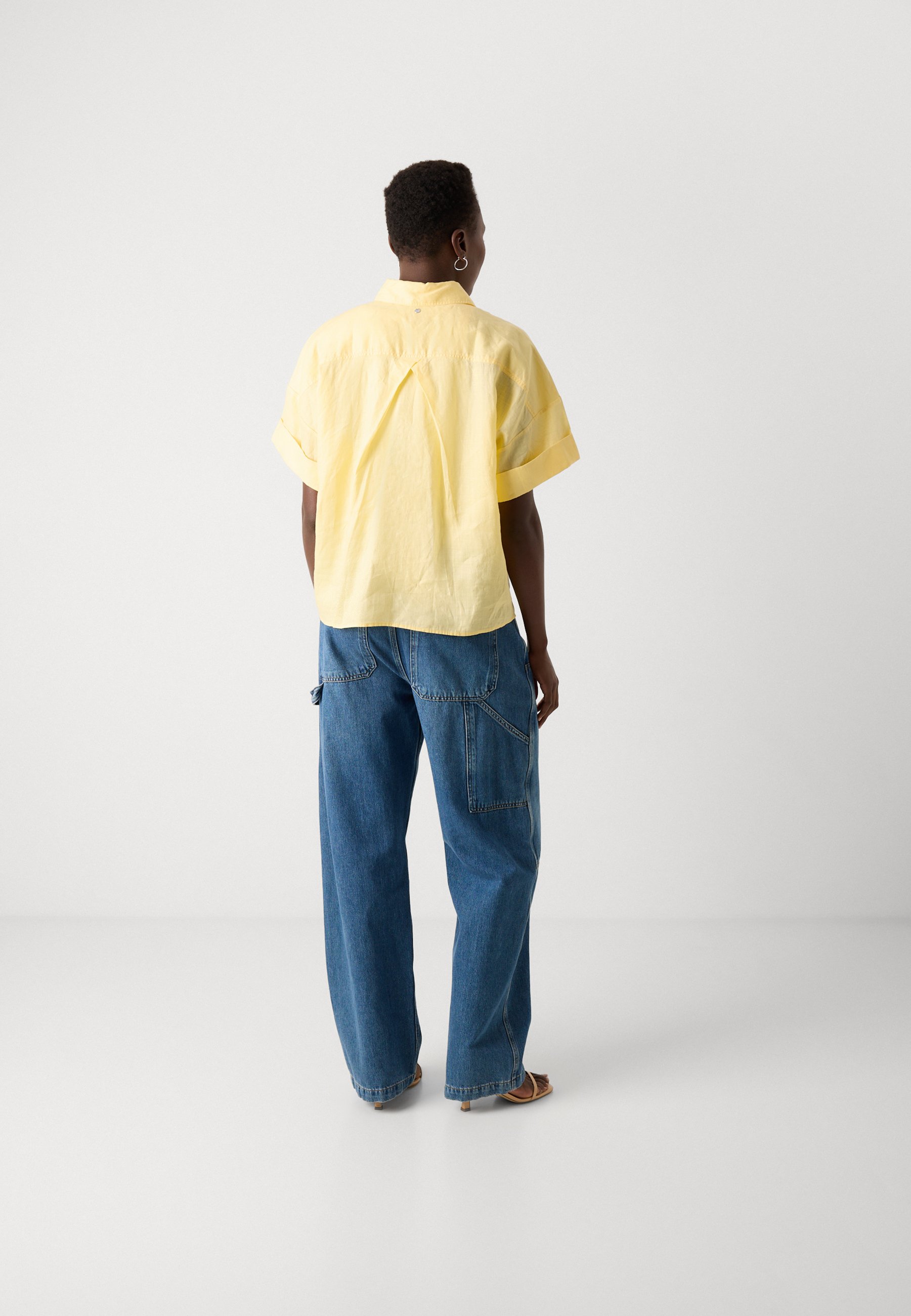 売れ筋商品|||ボス シャツ レディース トップス BISENAS - Button-down blouse - bright yellow BOSS BISENAS - Button-down blouse - bright yellow/yellow