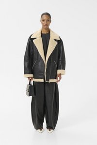 Gestuz SHILINA JACKET - Giacca di pelle - black