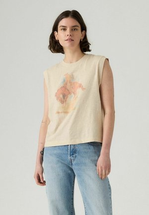 Levi's® BOXY TANK DECO CANYON VIEW SUGAR - Printtipaita - western archival fad