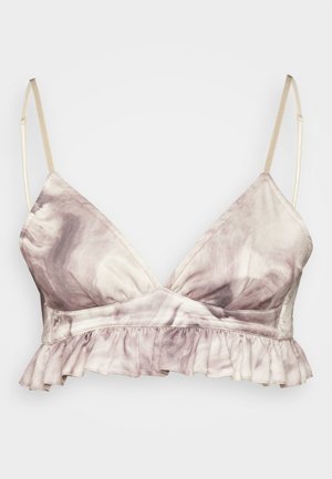 ROKH BRA RUFFLES - Μπλούζα - purple