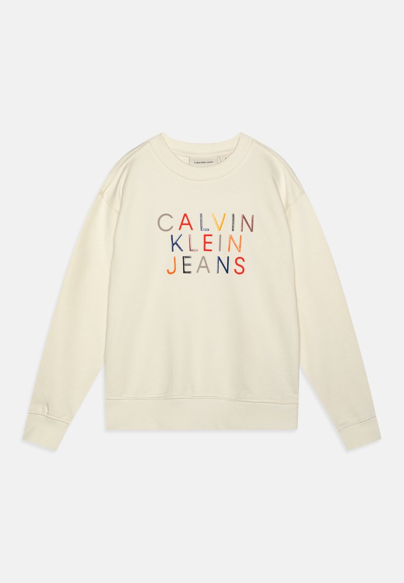 Calvin Klein Jeans LOGO GRAPHIC - Felpa - ivory