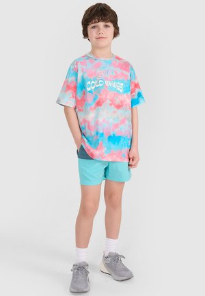 4F, 4F T-SHIRT OVERSIZE Z NADRUKIEM CHŁOPIĘCY - MULTIKOLOR 122 (6-7 LAT) - Sport T-shirt - multicolour allover