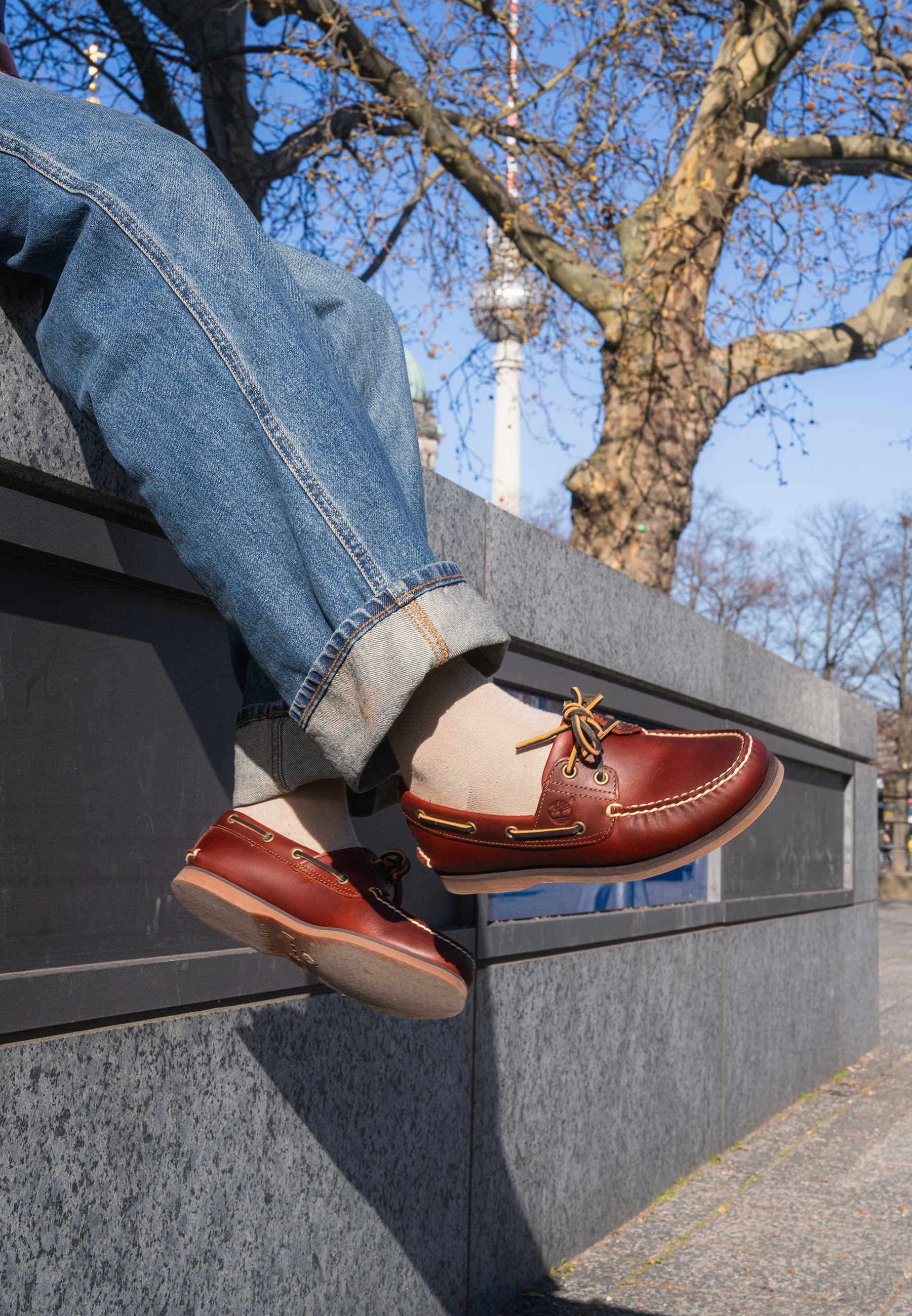 Timberland CLASSIC - Mocasini marinărești - rootbeer/maro - Zalando.ro