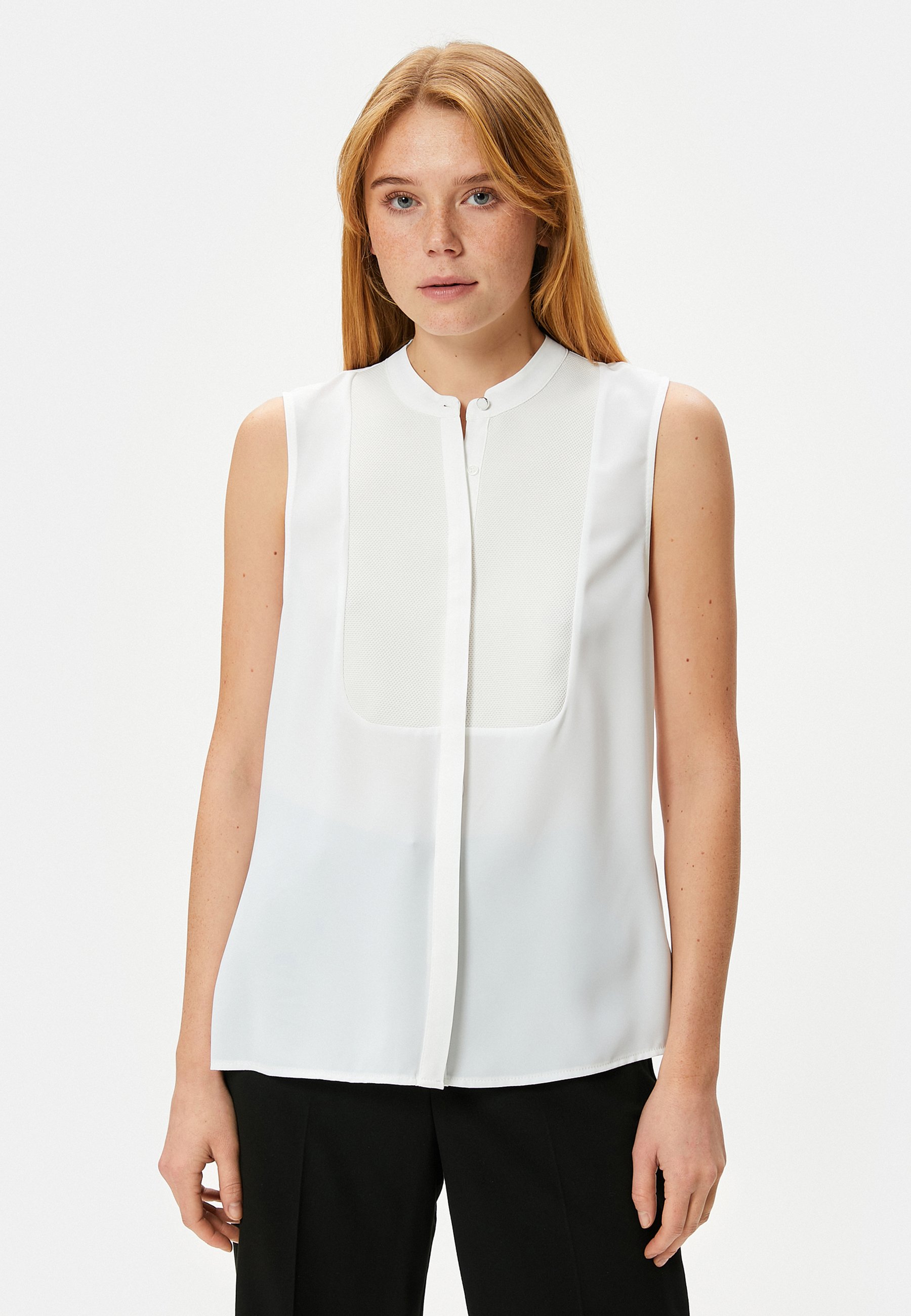 Koton SLEEVELESS MANDARIN COLLAR - Blouse - off white/off