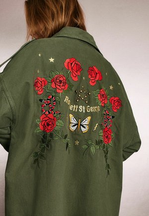 Rockett St George, REGULAR FIT - UTILITY STYLE JACKET - Denimová bunda - khaki green