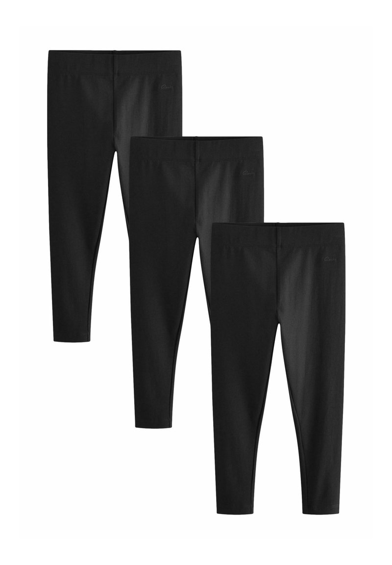 Set di leggings neri composto da tre paia. Realizzati in morbido tessuto elasticizzato con una finitura liscia e una vita elasticizzata per il massimo comfort.