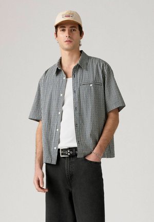 ZANDT CROPPED WAYLON STRIPE DAR - Shirt - waylon stripe dark g