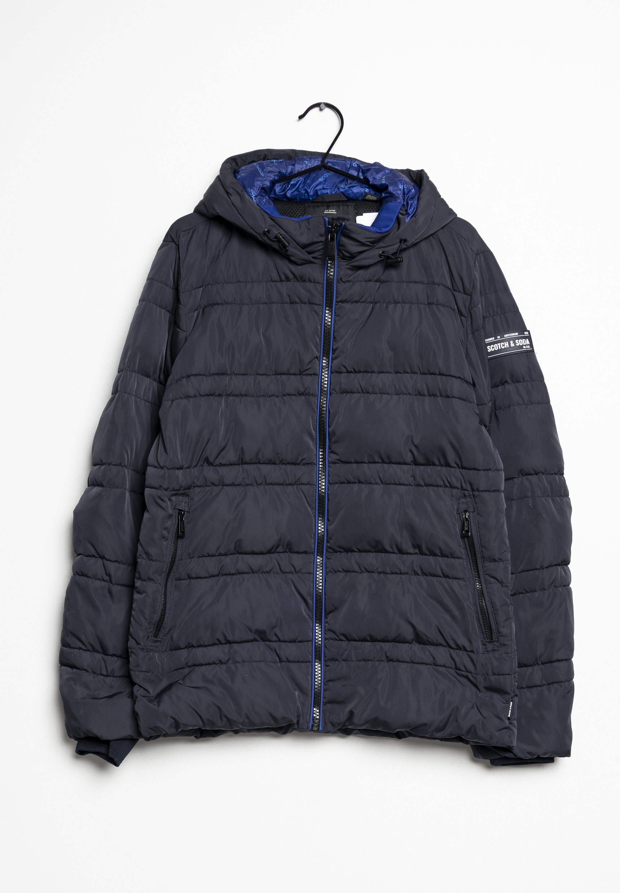 Puffer Jacket Scotch And Soda Parka Blau Scotch Soda LONGER LENGTH