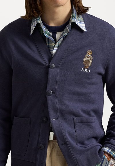 Polo Ralph Lauren POLO BEAR FLEECE CARDIGAN - Kardigán - faded blue