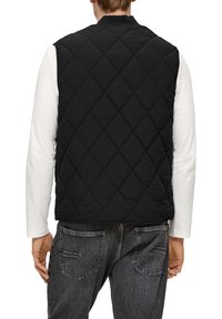 s.Oliver LICHTE BODYWARMER MET STIKNADEN - Weste - schwarz