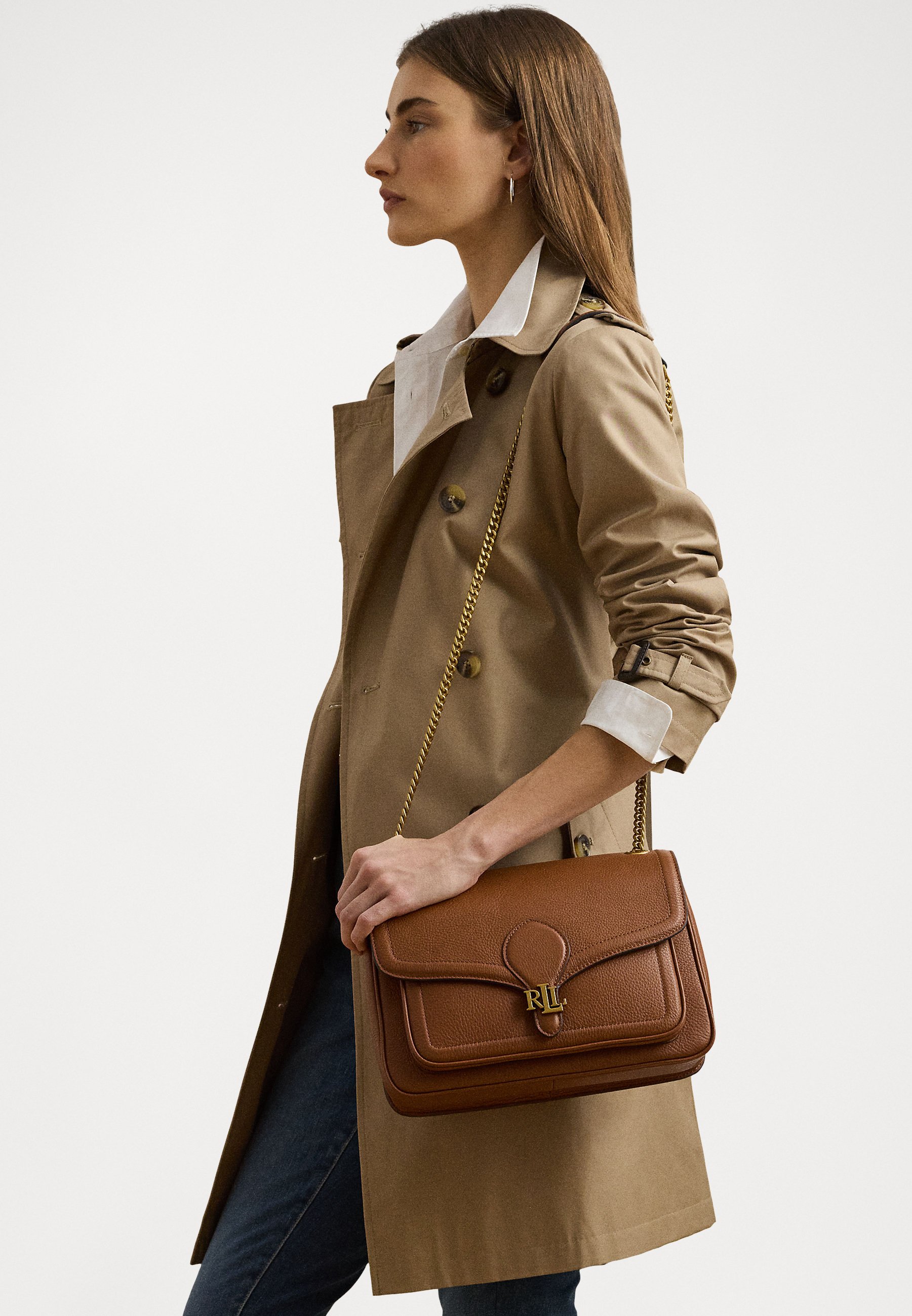 Lauren Ralph Lauren PEBBLED MEDIUM BRADLEY CONVERTIBLE BAG