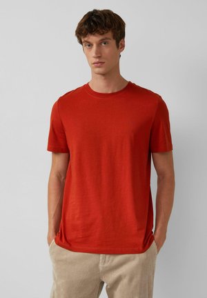 T-Shirt basic - mohnrot
