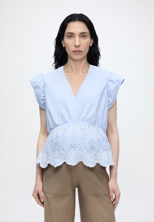 MAMALICIOUS MLSIENNA TOP - Pluus - brunnera blue / brod. anglaise is snow white