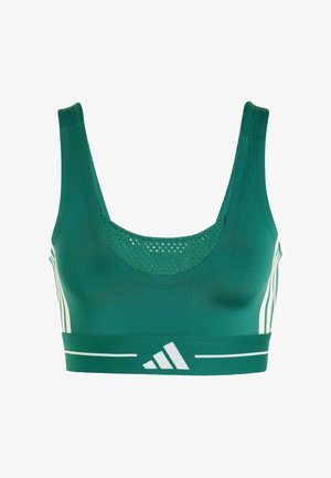 adidas Performance, HYG BRALETTE D - Brassières de sport à maintien léger - collegiate green