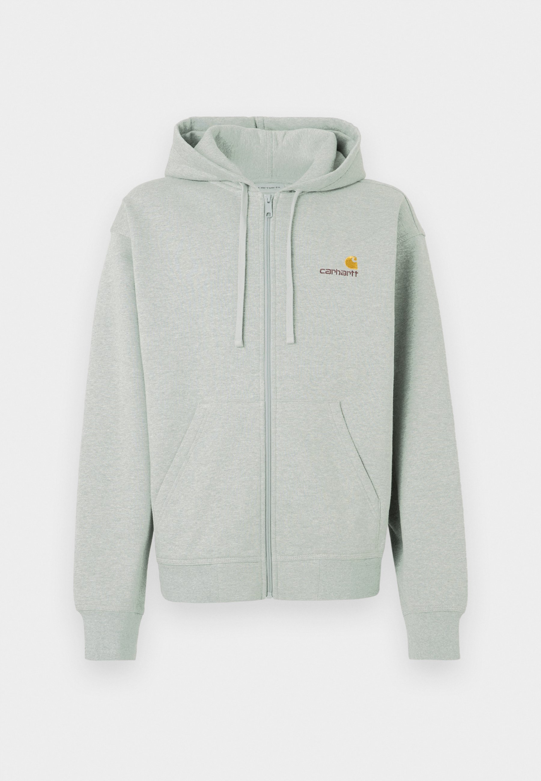 Carhartt WIP HOODED AMERICAN SCRIPT - Zip-up sweatshirt - grey