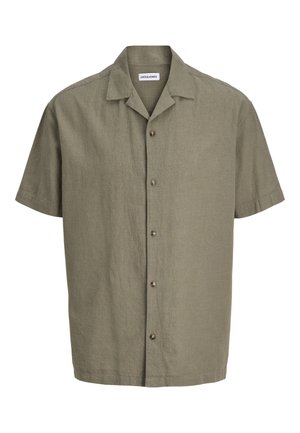 Jack & Jones, SUMMER LINEN BLEND RESORT SHIRT - Camicia - dusty olive