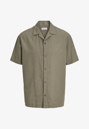Jack & Jones, SUMMER LINEN BLEND RESORT SHIRT - Camicia - dusty olive