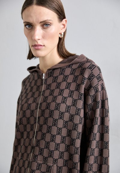 By Malene Birger FELIPA - Zip-up sweatshirt - dark mahogany
