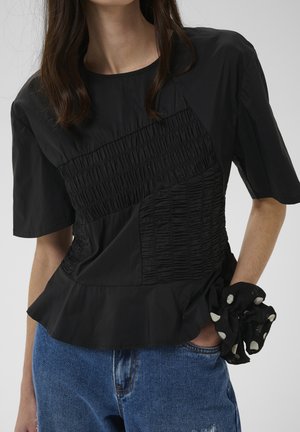 Culture, CUAJDA ANTOINETT SHORT SLEEVE - Blúzka - black