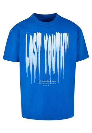 Lost Youth HEAVY TEE – ICON 3 - Triko s potiskem - cobalt blue