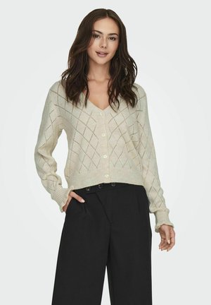 JDYLETTY LS V-NECK - Vest - whitecap gray