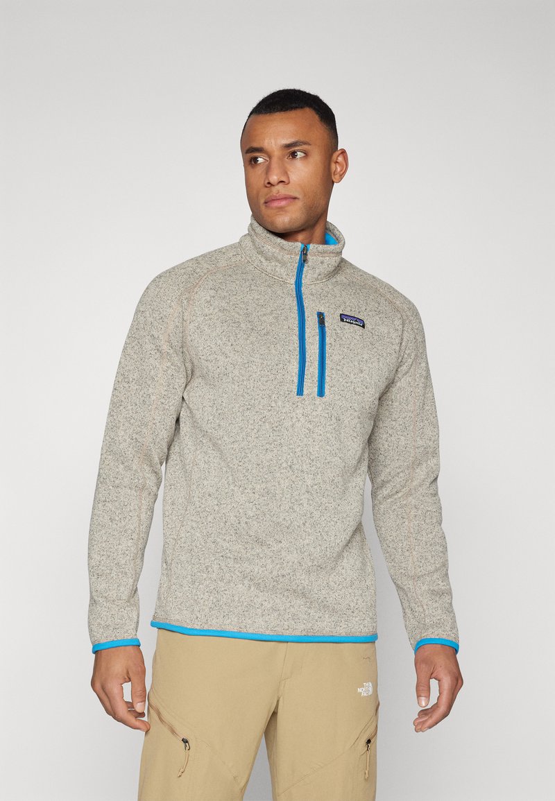 Patagonia BETTER SWEATER 1/4 ZIP - Maglione - oar tan/vessel blue