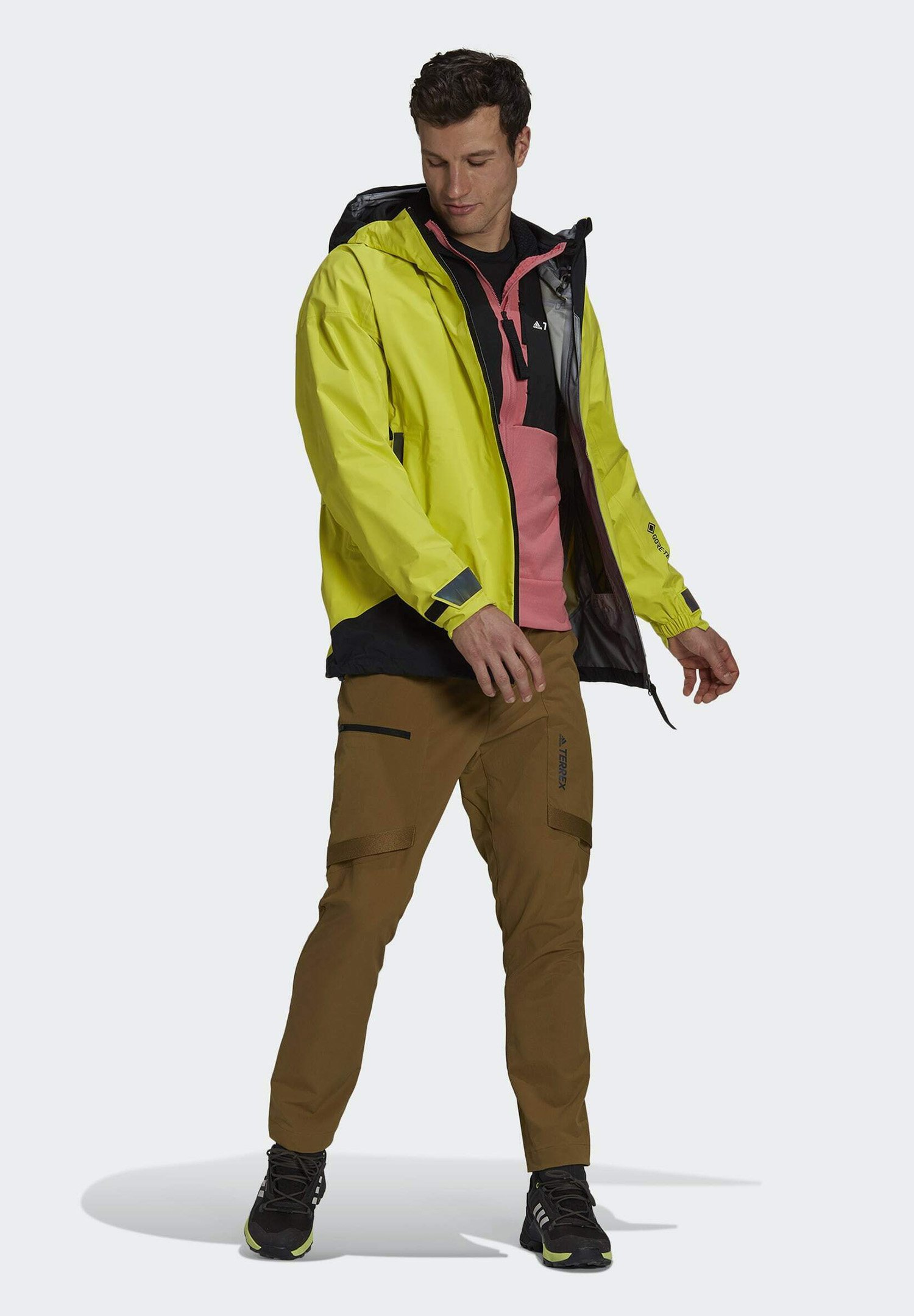 yellow gore tex jacket
