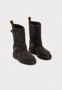 Dr. Martens - ANISTONE HI UNISEX - Cowboy-/Bikerlaarzen - charcoal grey Miniatuurafbeelding 1