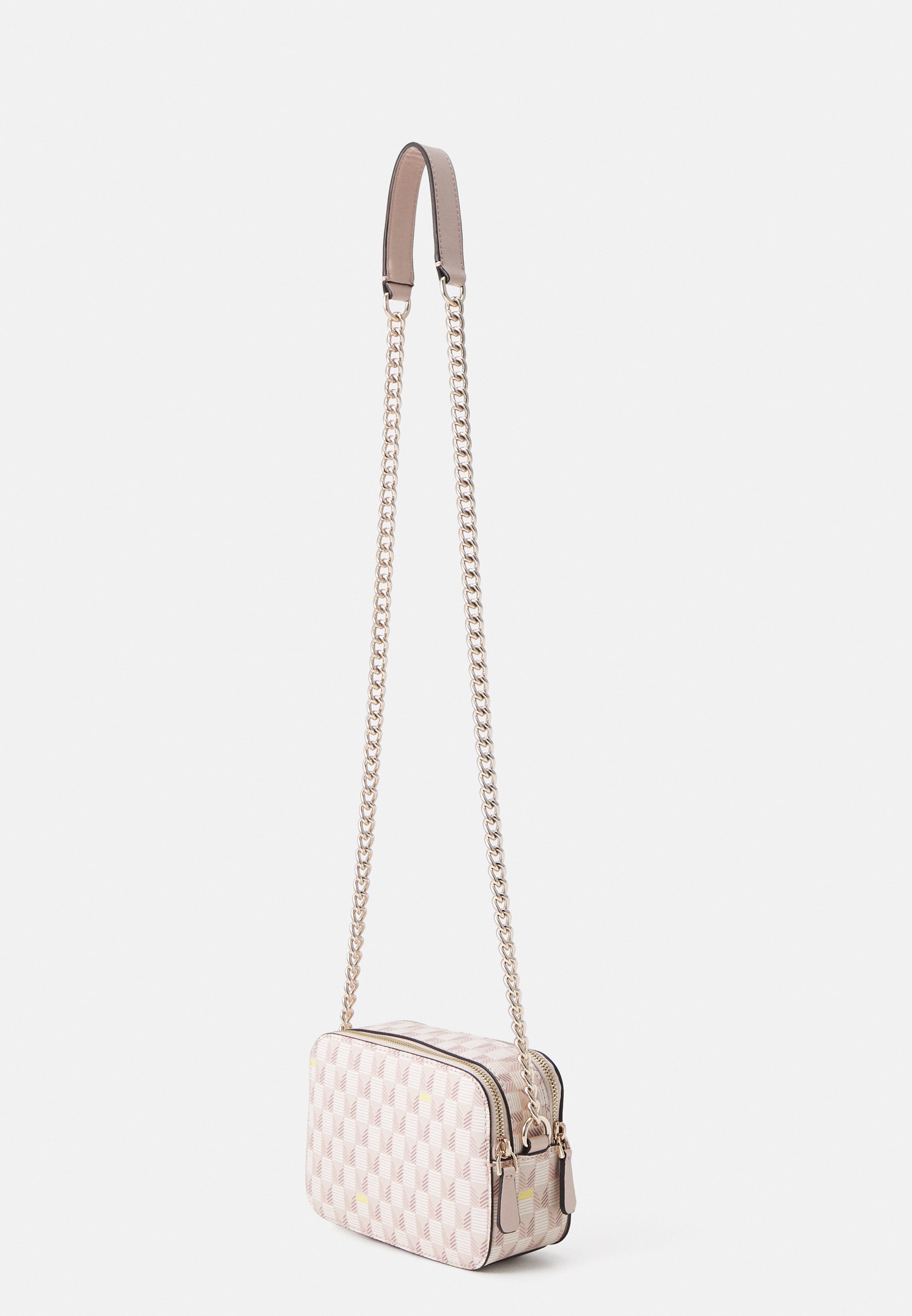 GUESS Noelle Mini Umhängetasche In Sand – Logo-Detail, Stylisch & Praktisch