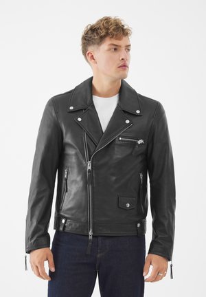 EMIL BIKER - Lederjacke - schwarz