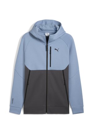 Zip-up sweatshirt - cool blue/dusky gray
