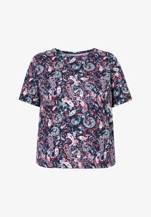 Studio Untold, T-SHIRT, OVERSIZED, PAISLEY PRINT - T-shirt imprimé - marine