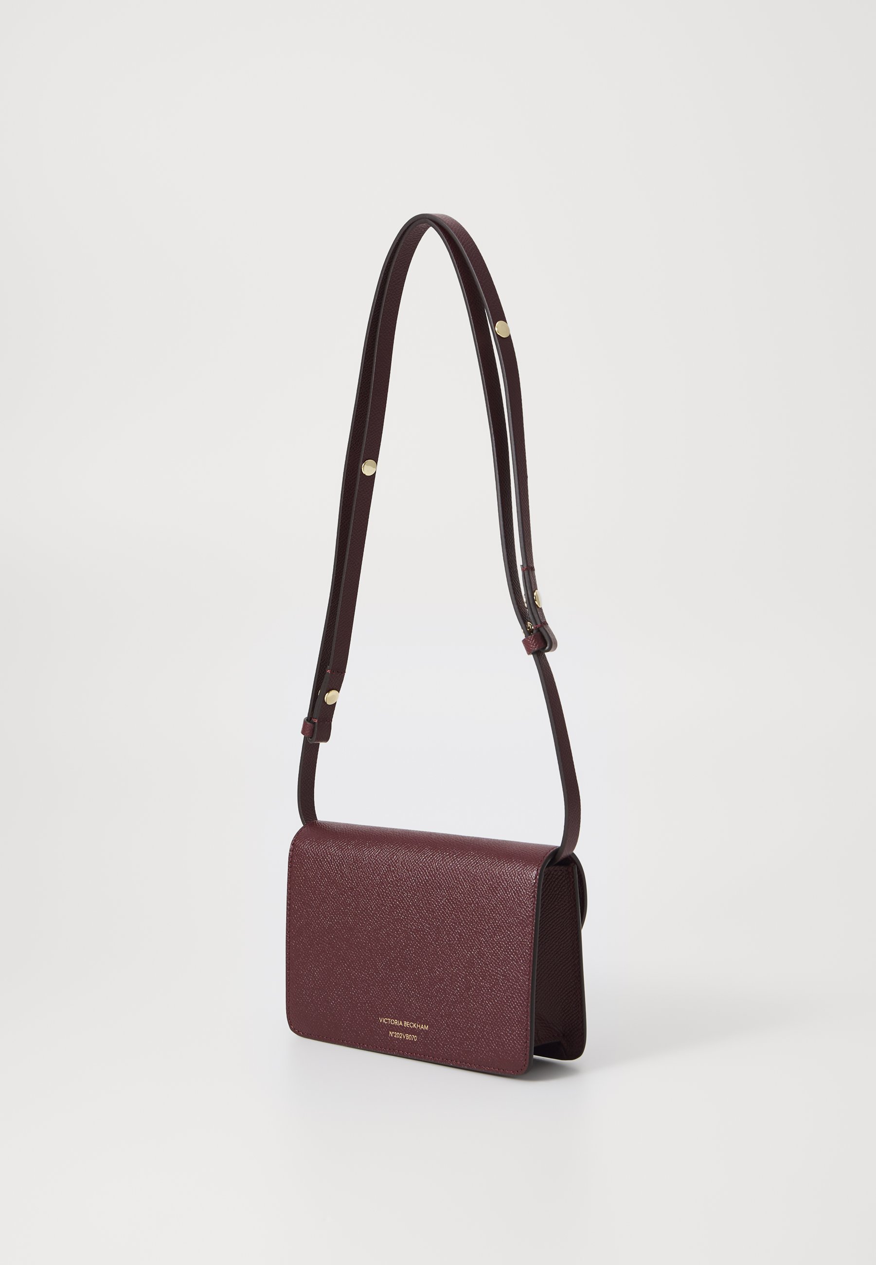 Victoria Beckham BBUCKLE NANO - Cross body bag - burgundy/bordeaux