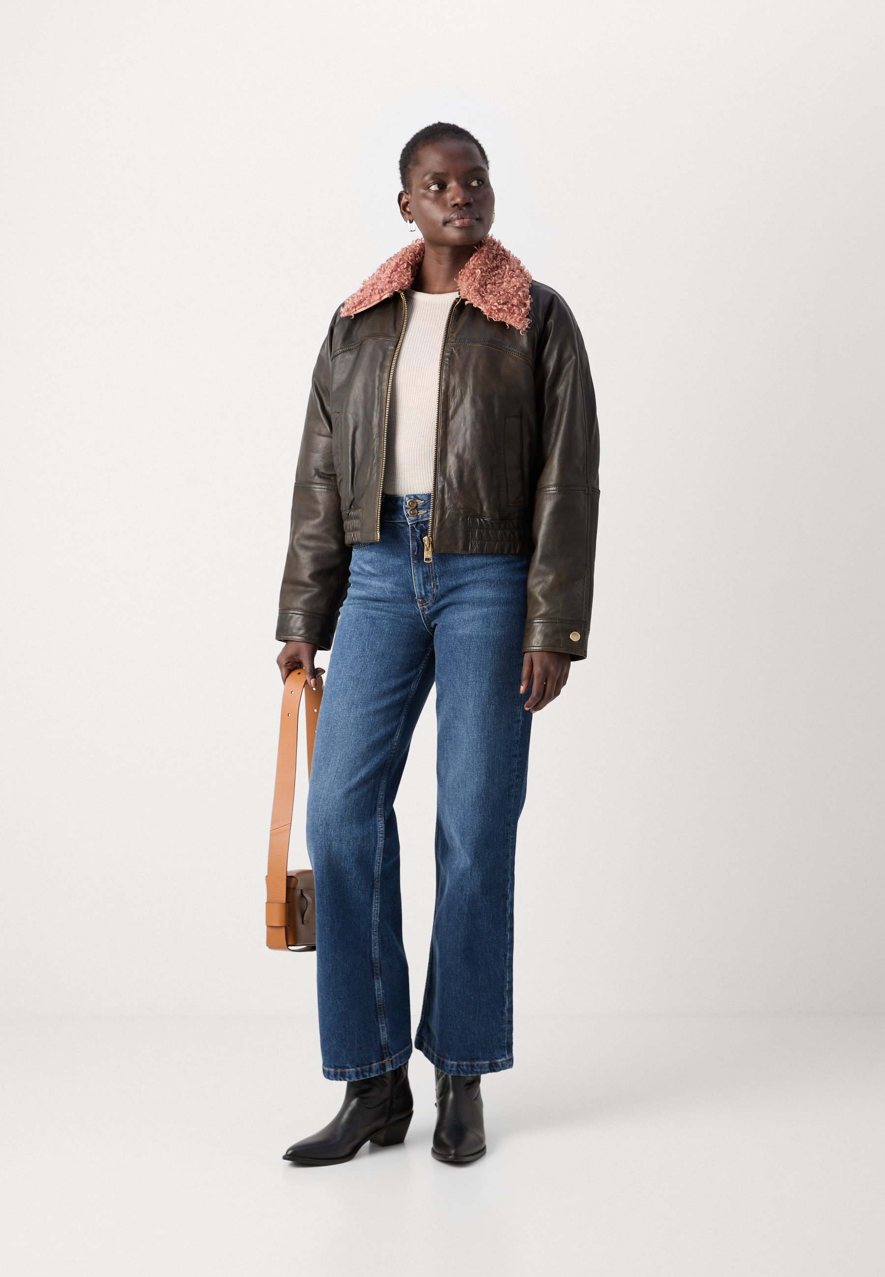 Scotch & Soda JACKET - Bomber Jacket - Burned aged/black - Zalando