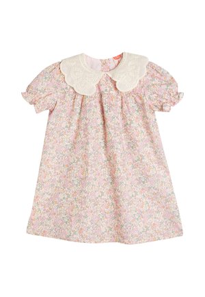 FLOWER  PETER PAN NECK SHORT SLEEVE  - Day dress - pink