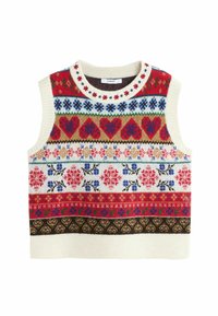 REGULAR FIT - CREW NECK SLEEVELESS  - Top - multi fairisle