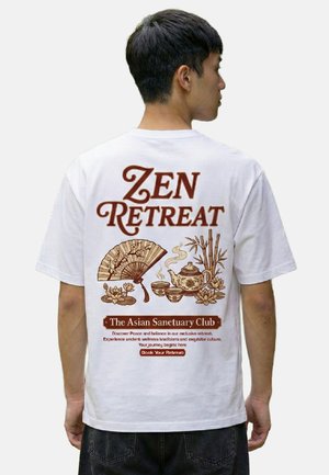 RoamLikeSummer, ZEN RETREAT UNISEX - Print T-shirt - white