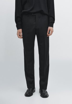 Massimo Dutti Pantaloni eleganti - black